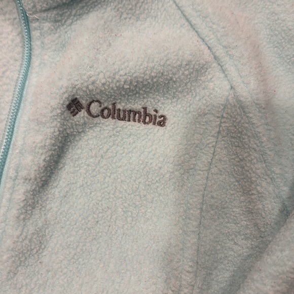 Columbia Soft Sky Blue Fleece Jacket - Picture 2 of 3